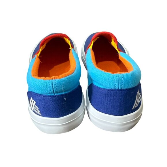Aldi Gear Canvas Slip-Ons Blue Multi ICONIC Colors Shoes Women's Size 8 NEW! - Picture 3 of 8